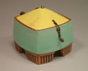 Square Box with Hinged Lid, 4" x 4" x 5"